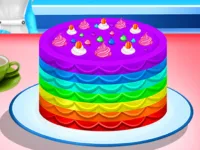 Cooking Rainbow Cake image