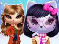 Kitty Squad Winter Dress up image