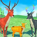 Obitelj životinja simulatora jelena