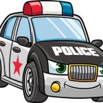 Slagalica iz crtanih policijskih automobila