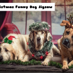 Božićni smiješni pas Jigsaw