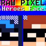 Crtanje piksela Heroes Face