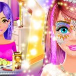 Salon za bojenje lica: Igre sa sjajnim šminkanjem