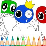 Rainbow Friends Coloring Book Game