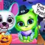 Zastrašujući preobrazba Halloween Pet Salon