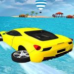 Vodene surfanje automobilske vratolomije igra 3D